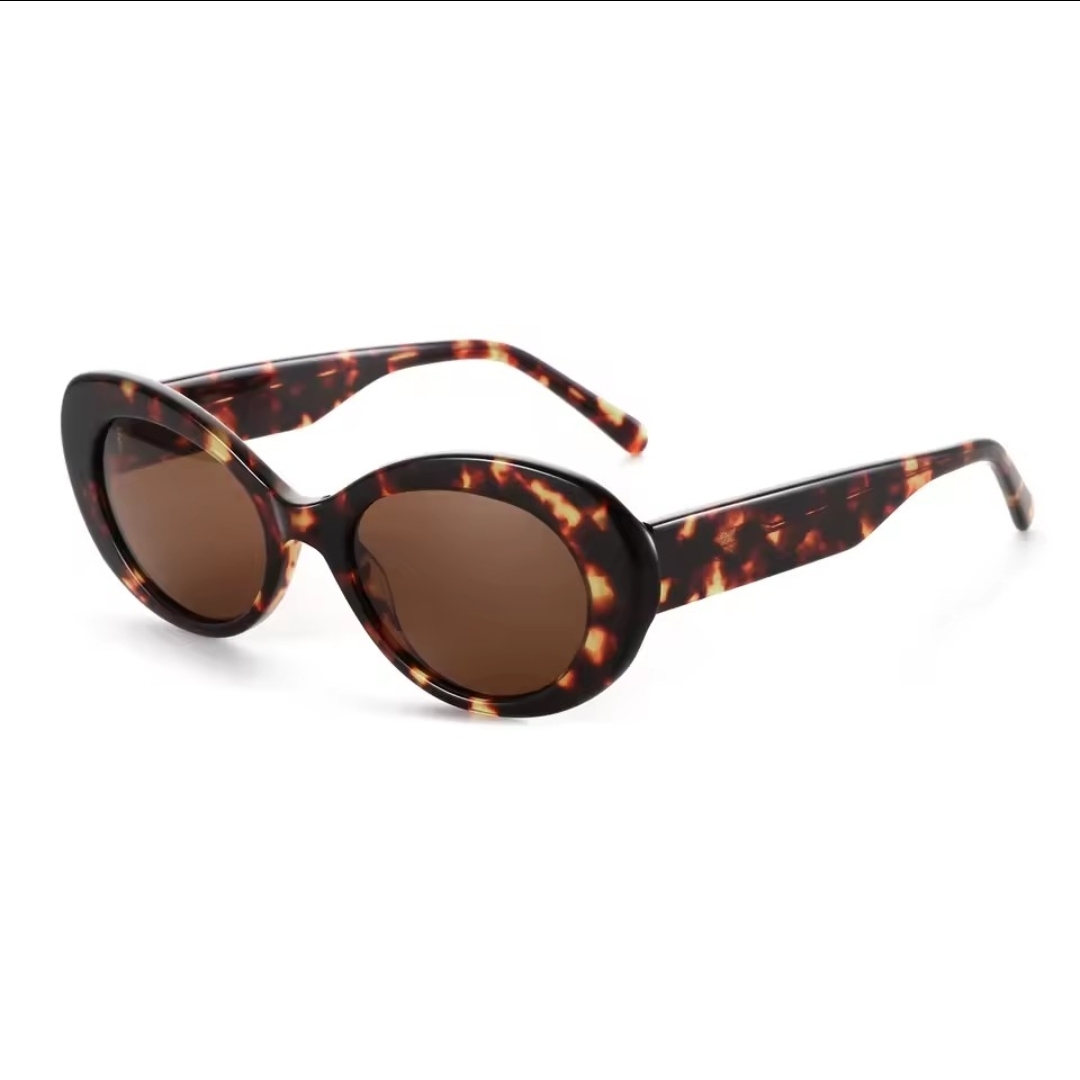 Tortoise oval deep honey