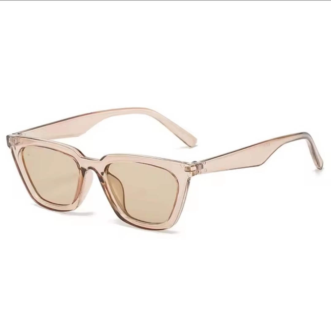Translucent champagne sharp cat-eye