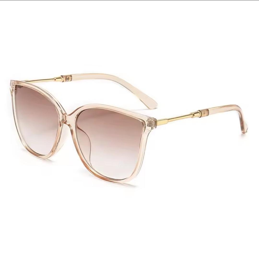 Translucent champagne cat-eye frame